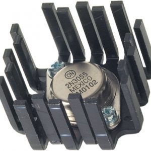 Disipador prensado SOT9,TO3,TO66 negro 42x42x17mm 6,8K/W