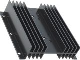 Disipador extruído H TO3 negro L:100mm W:102mm H:25mm