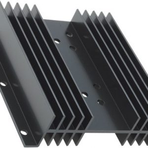 Disipador extruído H TO3 negro L:100mm W:102mm H:25mm