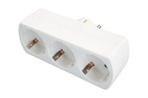 Adaptador 3 tomas schuko