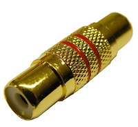 Adaptador RCA HEMBRA - RCA HEMBRA METÁLICO