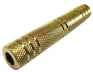 Adaptador 6.4mm HEMBRA - 6.4mm HEMBRA MONO METAL