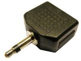 Adaptador  3.5mm MONO MACHO – 2×3.5mm ESTEREO HEMBRA