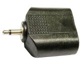 Adaptador 3.5mm MONO MACHO – 2×6.4mm ESTEREO HEMBRA