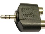Adaptador 3.5mm ESTEREO MACHO – 2x RCA HEMBRA
