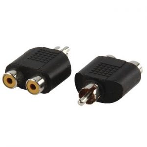 Adaptador RCA MACHO -2x RCA HEMBRA