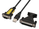 Adaptador  USB 2.0 USB A Macho – DB9 Macho  Aisens A104-0039
