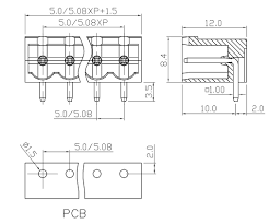 Bloques de bornas desmontables conector Cto Impreso hembra Ráster de contactores 5mm - Imagen 5
