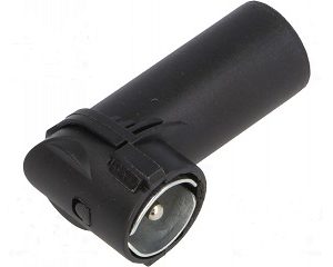 Adaptador de antena DIN hembra,ISO macho angular