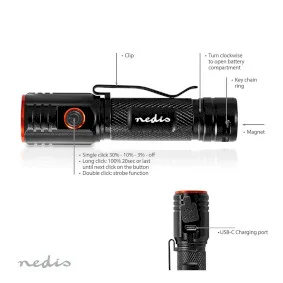 Linterna LED compacta LTRR20WBK recargable Flujo luminoso estimado: 2000 lm - Imagen 11