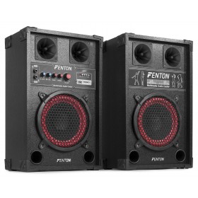 CONJUNTO ALTAVOVES PA ACTIVOS 8" BLUETOOTH/MP3/USB/SD SPB-8 200W