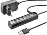Concentrador Hub USB 2.0 con Alimentación Externa NGS IHUB7 Tiny/ 7xUSB