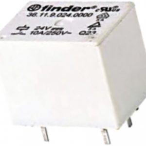 Relés miniatura  FINDER medidas interiores	19x15,5x15,5 mm