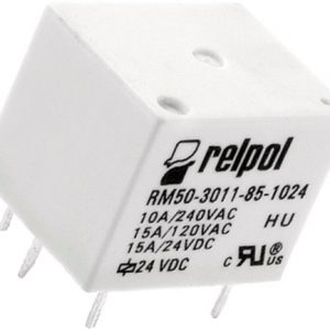 Relés miniatura  RELPOL medidas interiores	19x15,5x15,5 mm