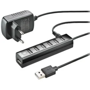 Concentrador Hub USB 2.0 con Alimentación Externa NGS IHUB7 Tiny/ 7xUSB