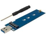 Adaptador USB 3.0 a M.2 SATA SSD tipo B o B+M