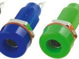 BANANAS 4 MM HEMBRA CHASIS TIPO 22, PLASTICO (COLORES)