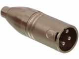 Adaptador 3p XLR Macho a RCA Hembra