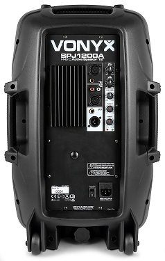 BAFLE AMPLIFICADO 12" SPJ-1200A 600W - Imagen 2