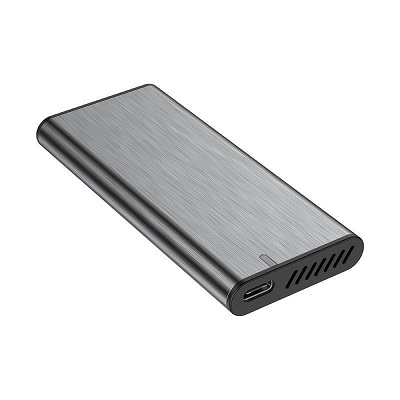 Carcasa de Disco Duro para SSD M.2 SATA Aisens ASM2-007GRY/ USB 3.1 Gen1/ Sin Tornillos