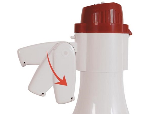 Megáfono, sirena, habla, grabación y función de reproducción, 10 W - Imagen 2