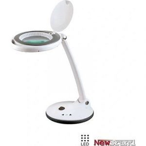 Lupa sobremesa con iluminación led 3dpt,12dpt  Ø101,6mm  Ø4"  6W