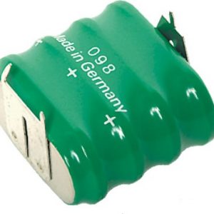 Acum. Ni-MH. 4,8V. 140mAh. 3pin,polo positivo: 2pin; 26,5x15x23mm