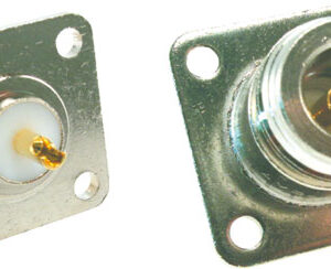 N HEMBRA CHASIS  AMPHENOL TEFLON  ,  (4 orificios), para panel