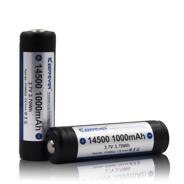 Acumulador Li-Ion 14500 3,7V 1000mAh Ø14,4x52,1mm