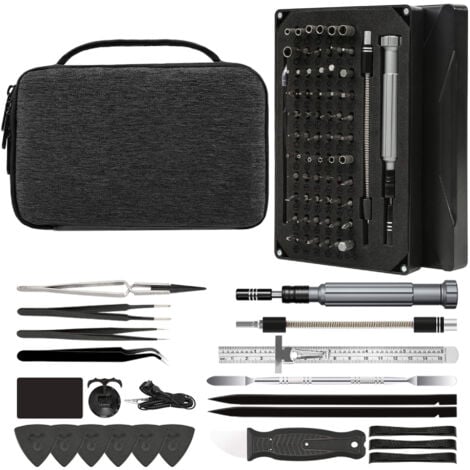 Juego de destornilladores de precisión PCW08J, 89 piezas