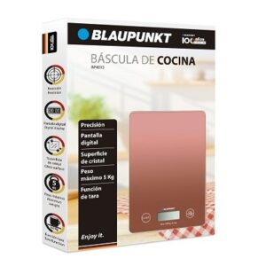 BASCULA DE COCINA BLAUPUNKT 5 KG - PANTALLA DIGITAL - SUPERFICIE CRISTAL