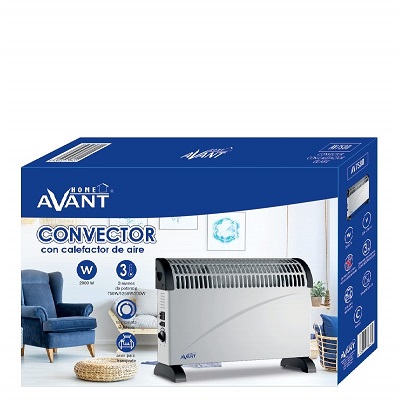 CONVECTOR AVANT CON CALEFACTOR DE AIRE 2000W - Imagen 3