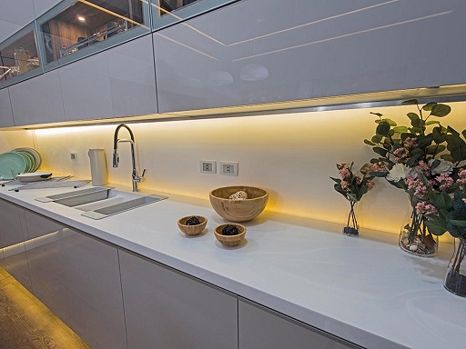 Tira LED profesional, COB, flexible, blanco cálido, 3000K, 320 LEDs/m, CRI90, 5 m, 24 V, IP20 - Imagen 2