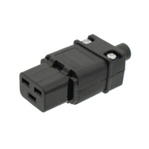 Conector de alimentación AC enchufe hembra16A 250VAC C19