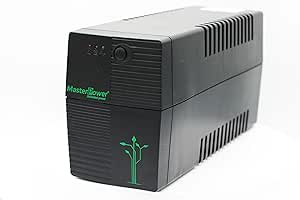 SAI UPS 650VA 360W Master Power  Sistema de Alimentación Ininterrumpida con 2 Enchufes Schuko – Salida de Tensión Constante