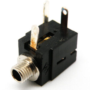 Conector hembra jack 2.5mm mono chasis con caja