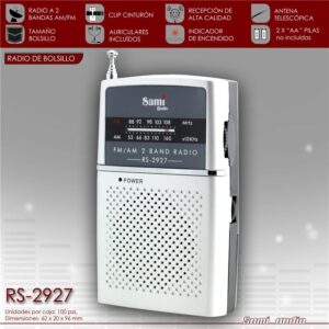 Radio sami 2band vertical c/auriculares