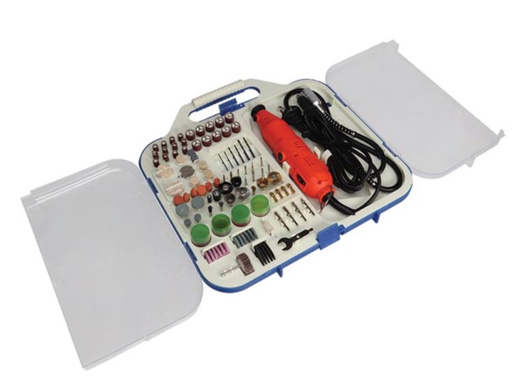 Taladro multifunción con accesorios 162 piezas, para cortar, taladrar 135 W, 10000-32000 rpm