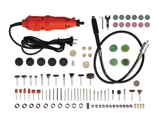 Taladro multifunción con accesorios 162 piezas, para cortar, taladrar 135 W, 10000-32000 rpm - Imagen 4