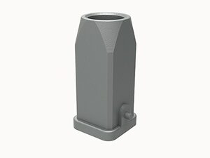 Carcasa para conectores HDC tamaño D3A para conducto