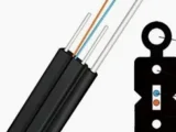 Cable plano FTTH con fiador de 2 Fibras Monomodo (SM) G657A2 LSZH Negro (Venta por Metro)