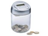 Hucha con contador de monedas digital con pantalla LCD, 150 x 100 mm
