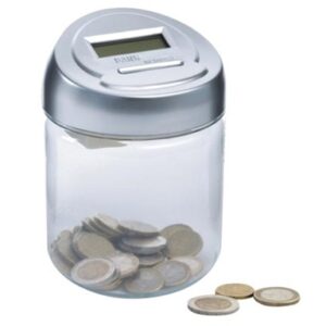 Hucha con contador de monedas digital con pantalla LCD, 150 x 100 mm