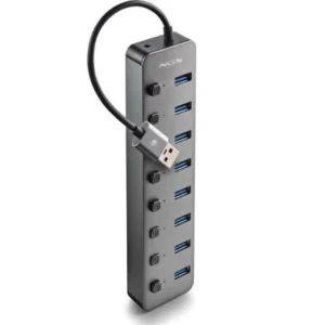 Concentrador Hub USB NGS IHUB8 / 8xUSB 3.0/ Gris